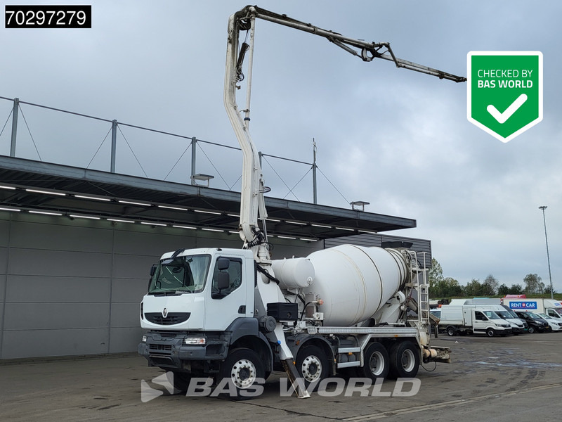 Renault Kerax 8X4 Mecbo M3-23/100-BZ Pomp+Mixer Big-Axle Steelsuspension Euro 5 - شاحنة خلاطة خرسانة: صورة 1 Renault Kerax 8X4 Mecbo M3-23/100-BZ Pomp+Mixer Big-Axle Steelsuspension Euro 5 - شاحنة خلاطة خرسانة: صورة 1