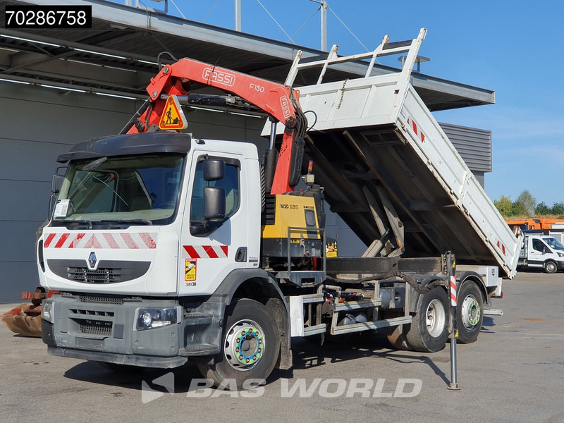 شاحنة قلاب, شاحنة كرين Renault Premium 380 Premium 6X2 Fassi F150A23 Crane Remote Tipper Manual Euro 5: صورة 8