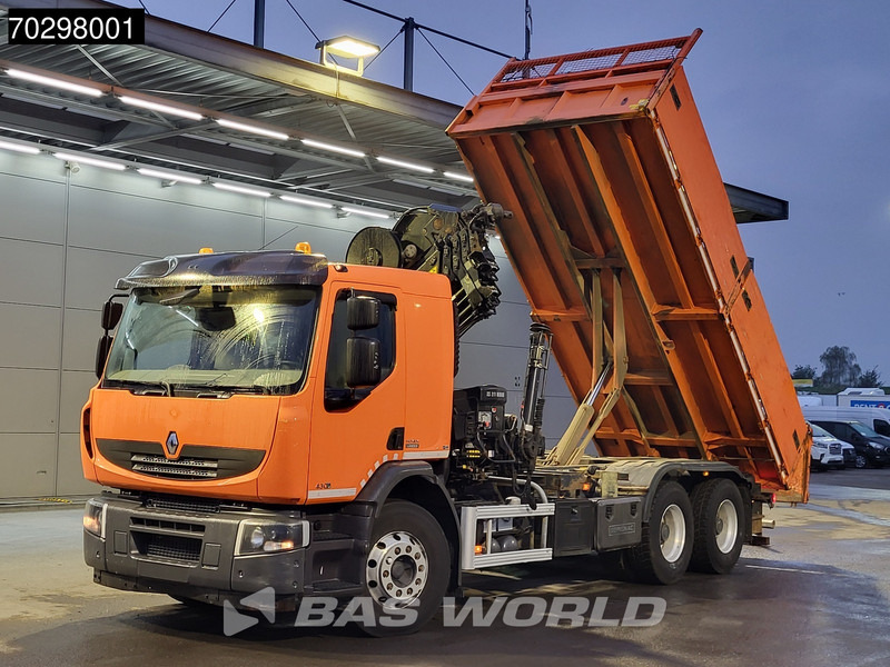 Renault Premium 430 Lander 6X4 HIAB 211 EP-4 Crane Tipper Big-Axle Automatic Euro 5 - شاحنة قلاب, شاحنة كرين: صورة 2 Renault Premium 430 Lander 6X4 HIAB 211 EP-4 Crane Tipper Big-Axle Automatic Euro 5 - شاحنة قلاب, شاحنة كرين: صورة 2
