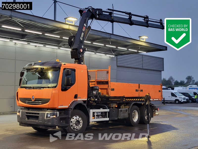 Renault Premium 430 Lander 6X4 HIAB 211 EP-4 Crane Tipper Big-Axle Automatic Euro 5 - شاحنة قلاب, شاحنة كرين: صورة 1 Renault Premium 430 Lander 6X4 HIAB 211 EP-4 Crane Tipper Big-Axle Automatic Euro 5 - شاحنة قلاب, شاحنة كرين: صورة 1