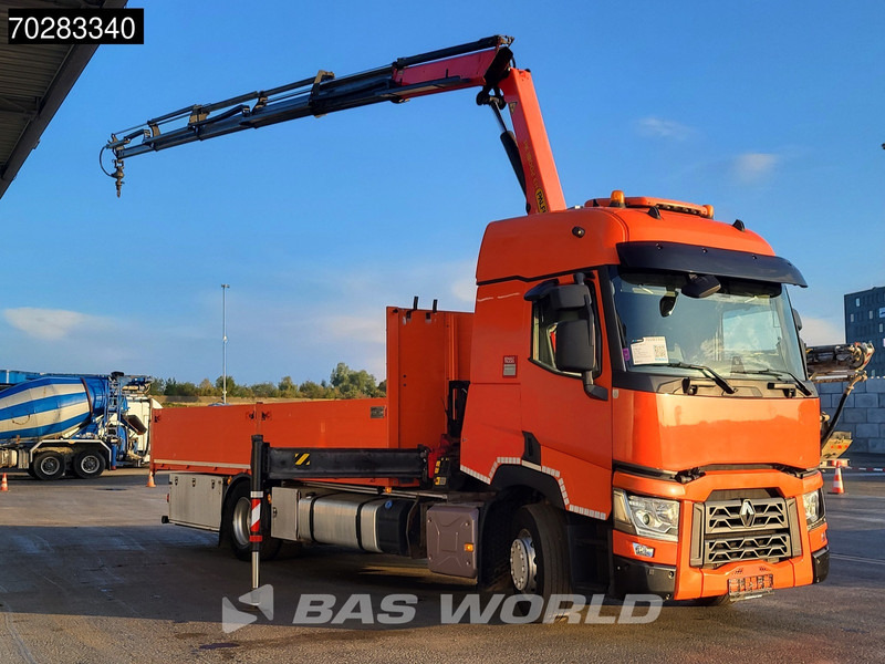Renault T 380 4X2 Palfinger PK18002-EH Kran Crane Retarder Standklima Euro 6 - شاحنات مسطحة, شاحنة كرين: صورة 3 Renault T 380 4X2 Palfinger PK18002-EH Kran Crane Retarder Standklima Euro 6 - شاحنات مسطحة, شاحنة كرين: صورة 3
