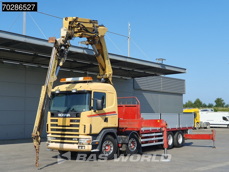 Scania 124G 470 8X4 Palfinger PK45000 C4 Crane Kran Fly-Jib Manual Steering Axle Euro 3 - شاحنات مسطحة, شاحنة كرين: صورة 5 Scania 124G 470 8X4 Palfinger PK45000 C4 Crane Kran Fly-Jib Manual Steering Axle Euro 3 - شاحنات مسطحة, شاحنة كرين: صورة 5