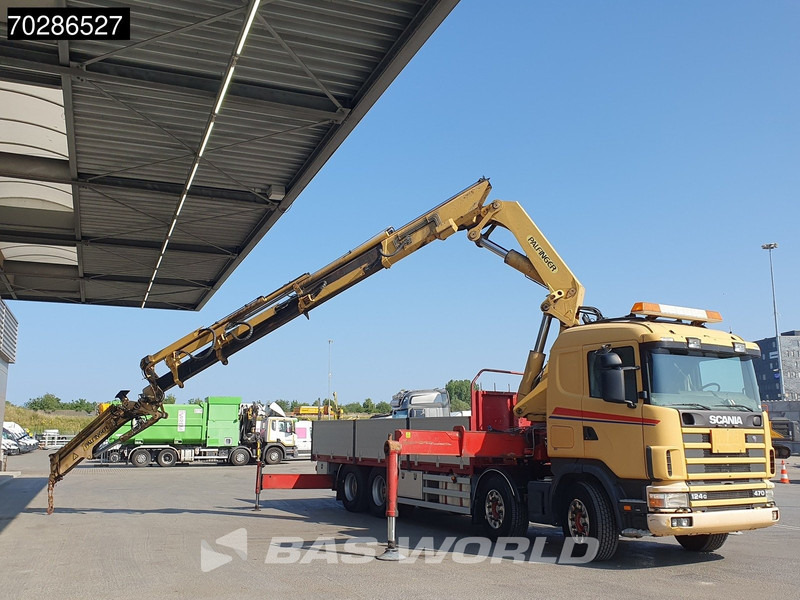 Scania 124G 470 8X4 Palfinger PK45000 C4 Crane Kran Fly-Jib Manual Steering Axle Euro 3 - شاحنات مسطحة, شاحنة كرين: صورة 3 Scania 124G 470 8X4 Palfinger PK45000 C4 Crane Kran Fly-Jib Manual Steering Axle Euro 3 - شاحنات مسطحة, شاحنة كرين: صورة 3