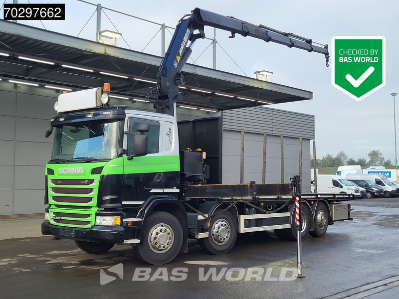 Scania G400 G 8X2 MKG HLK 231 HPA4 Crane Retarder Lift+Steering-Axle Euro 5 - شاحنات مسطحة, شاحنة كرين: صورة 1 Scania G400 G 8X2 MKG HLK 231 HPA4 Crane Retarder Lift+Steering-Axle Euro 5 - شاحنات مسطحة, شاحنة كرين: صورة 1