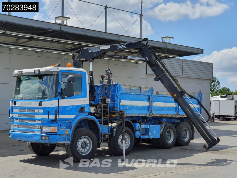 Scania G420 8X4 15m3 tipper Hiab 144 Crane Steelsuspension Manual Big-Axle Euro 3 - شاحنة قلاب, شاحنة كرين: صورة 5 Scania G420 8X4 15m3 tipper Hiab 144 Crane Steelsuspension Manual Big-Axle Euro 3 - شاحنة قلاب, شاحنة كرين: صورة 5