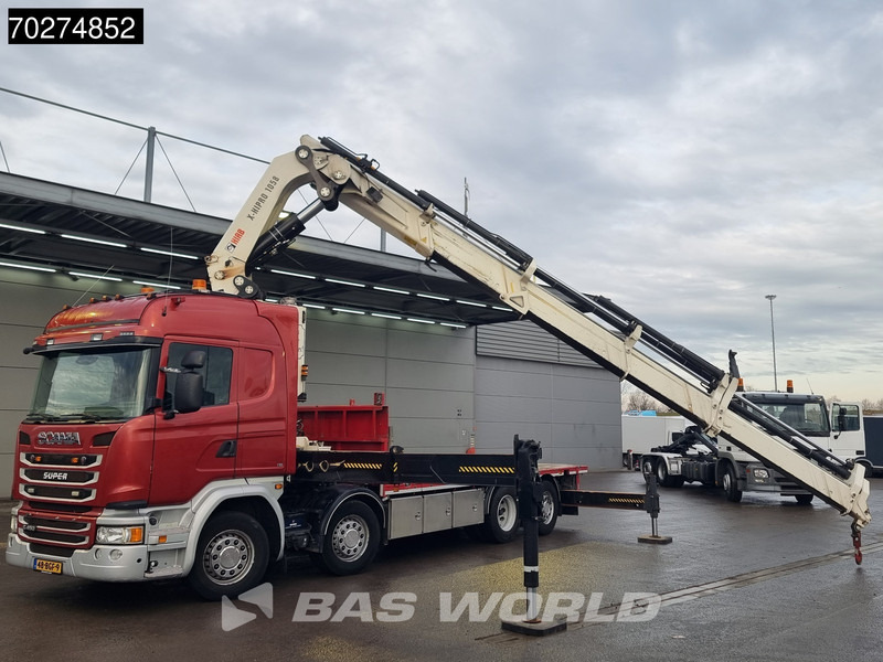 Scania G450 8X2 NL-Truck Hiab X-HIPRO 1058EP-6 Kran Front stab Retarder Euro 6 - شاحنات مسطحة, شاحنة كرين: صورة 5 Scania G450 8X2 NL-Truck Hiab X-HIPRO 1058EP-6 Kran Front stab Retarder Euro 6 - شاحنات مسطحة, شاحنة كرين: صورة 5