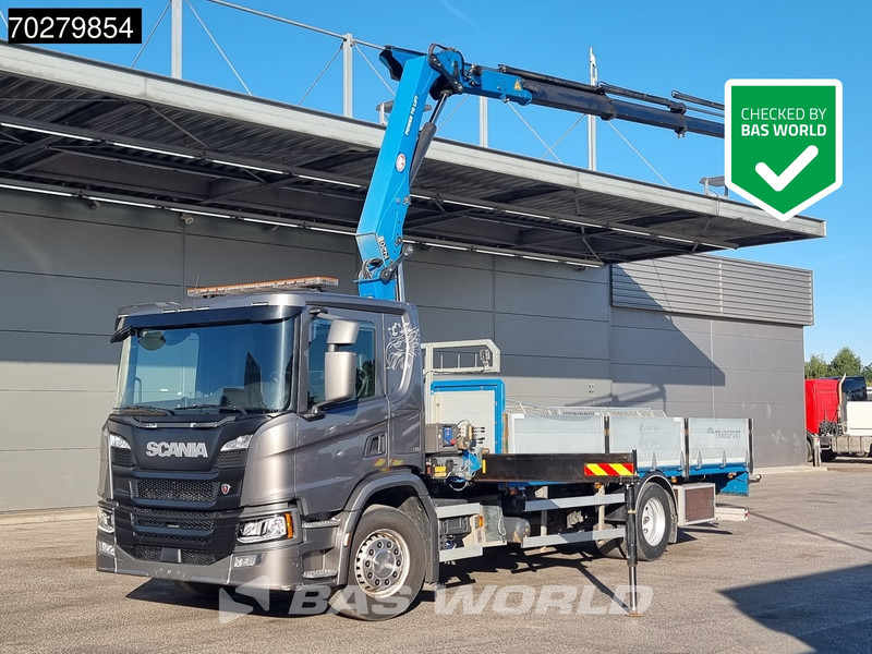 Scania P280 4X2 HMF 1420K-RC Kran Crane Automatic Euro 6 - شاحنات مسطحة, شاحنة كرين: صورة 1 Scania P280 4X2 HMF 1420K-RC Kran Crane Automatic Euro 6 - شاحنات مسطحة, شاحنة كرين: صورة 1