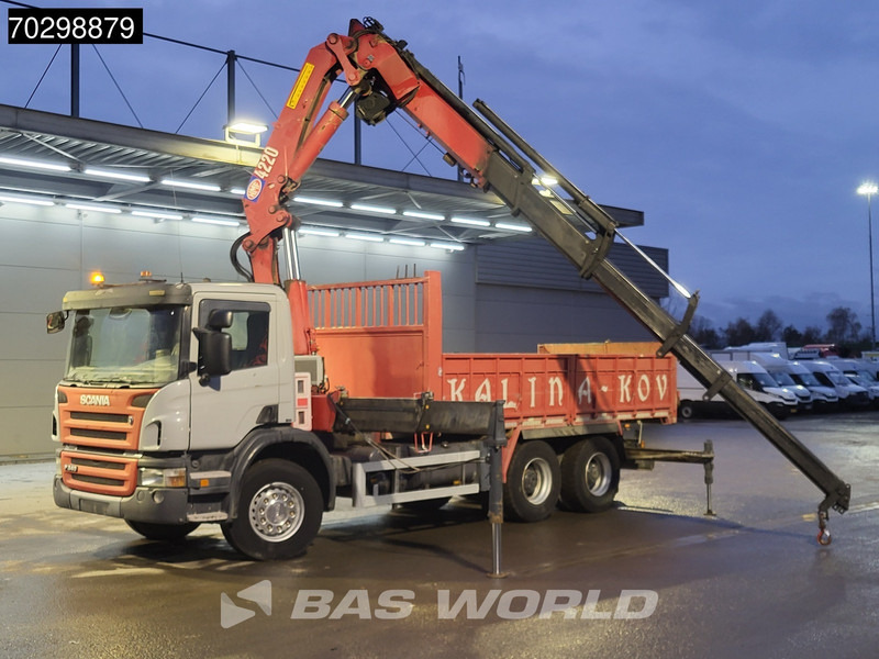 Scania P340 6X4 HMF 4220 K6 Crane Winch Tipper Full Steel Manual Gearbox - شاحنة قلاب, شاحنة كرين: صورة 3 Scania P340 6X4 HMF 4220 K6 Crane Winch Tipper Full Steel Manual Gearbox - شاحنة قلاب, شاحنة كرين: صورة 3