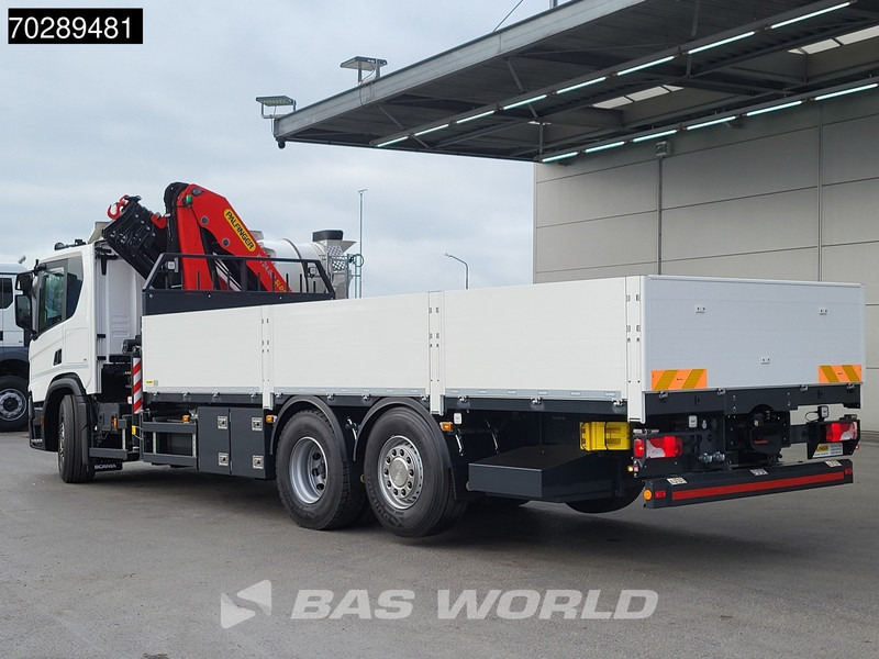جديدة شاحنات مسطحة, شاحنة كرين Scania P410 6X2 NEW! Palfinger PK24-001 SLD 5 Kran Crane Retarder Lift+steering axle: صورة 9