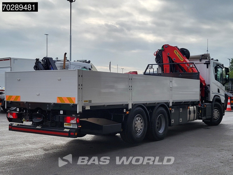 جديدة شاحنات مسطحة, شاحنة كرين Scania P410 6X2 NEW! Palfinger PK24-001 SLD 5 Kran Crane Retarder Lift+steering axle: صورة 11