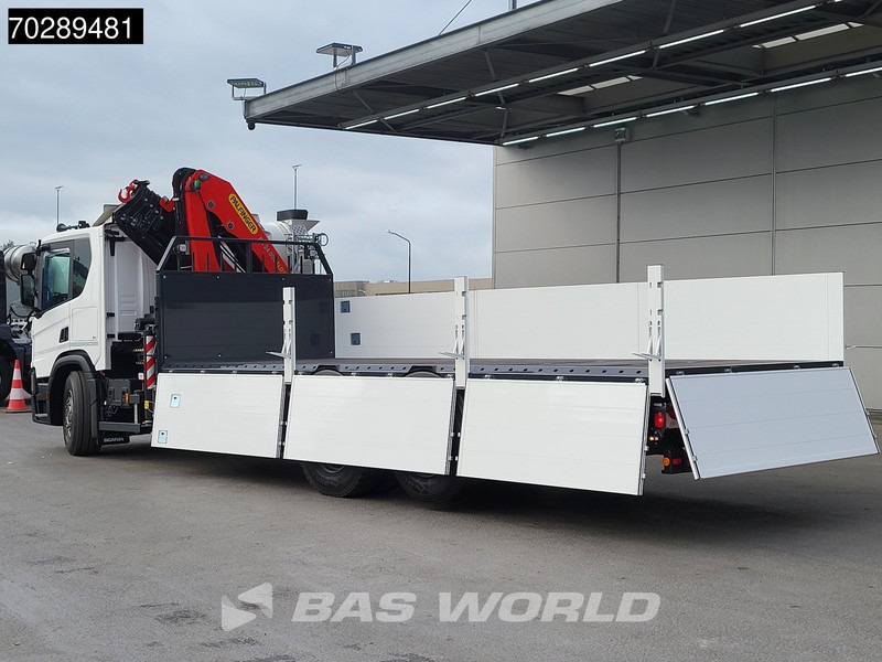 جديدة شاحنات مسطحة, شاحنة كرين Scania P410 6X2 NEW! Palfinger PK24-001 SLD 5 Kran Crane Retarder Lift+steering axle: صورة 13