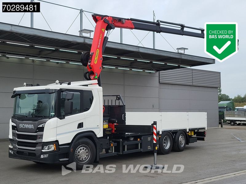 Scania P410 6X2 NEW! Palfinger PK24-001 SLD 5 Kran Crane Retarder Lift+steering axle - شاحنات مسطحة, شاحنة كرين: صورة 1 Scania P410 6X2 NEW! Palfinger PK24-001 SLD 5 Kran Crane Retarder Lift+steering axle - شاحنات مسطحة, شاحنة كرين: صورة 1