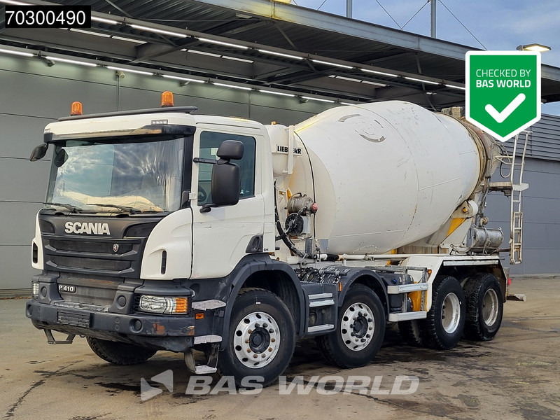 Scania P410 8X4 9m3 Liebherr HTM 904 FL mixer Steelsuspension Automatic Euro 6 - شاحنة خلاطة خرسانة: صورة 1 Scania P410 8X4 9m3 Liebherr HTM 904 FL mixer Steelsuspension Automatic Euro 6 - شاحنة خلاطة خرسانة: صورة 1