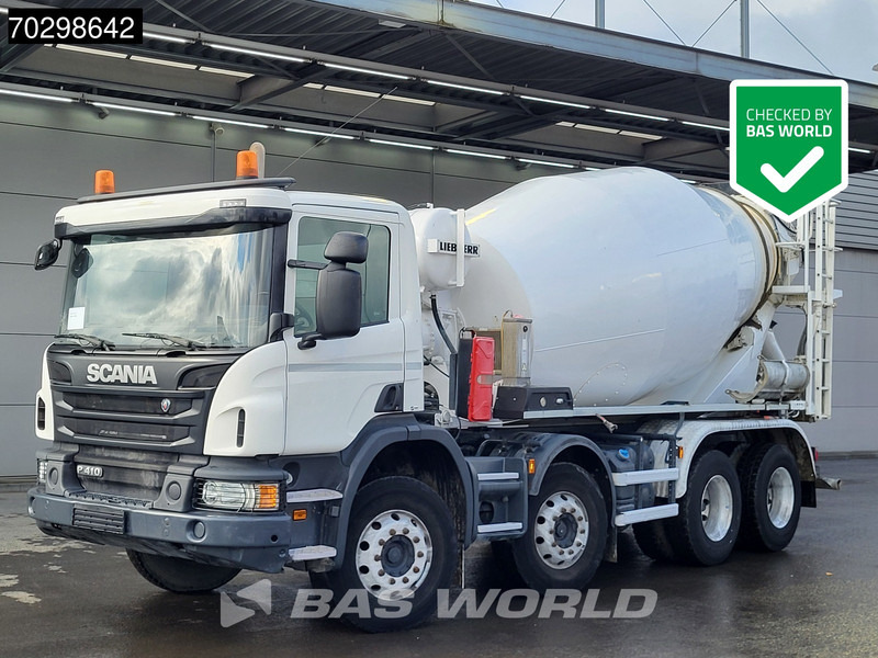 Scania P410 8X4 9m3 Liebherr mixer Automatic Steelsuspension Euro 6 - شاحنة خلاطة خرسانة: صورة 1 Scania P410 8X4 9m3 Liebherr mixer Automatic Steelsuspension Euro 6 - شاحنة خلاطة خرسانة: صورة 1