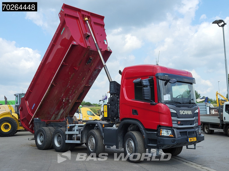 شاحنة قلاب Scania P410 8X4 NL Truck 19m3 tipper Body Heating Big-Axle Steelsuspension Euro 6: صورة 6