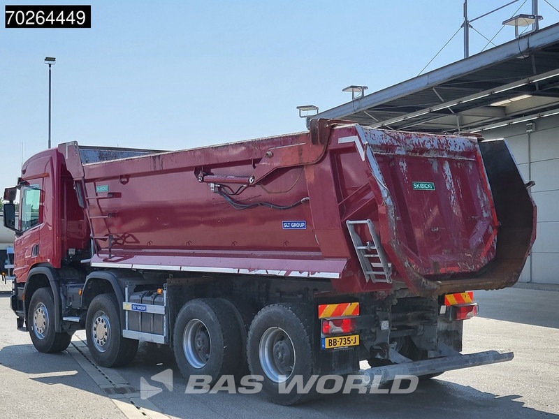 شاحنة قلاب Scania P410 8X4 NL-Truck 19m3 tipper box heating Big-Axle Steelsuspension Automatic: صورة 15