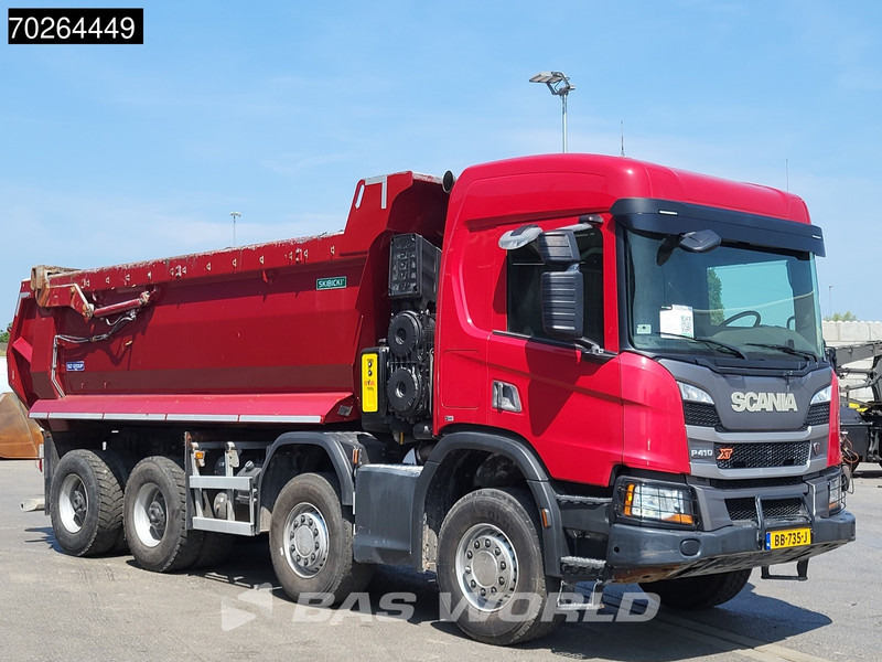 شاحنة قلاب Scania P410 8X4 NL-Truck 19m3 tipper box heating Big-Axle Steelsuspension Automatic: صورة 20