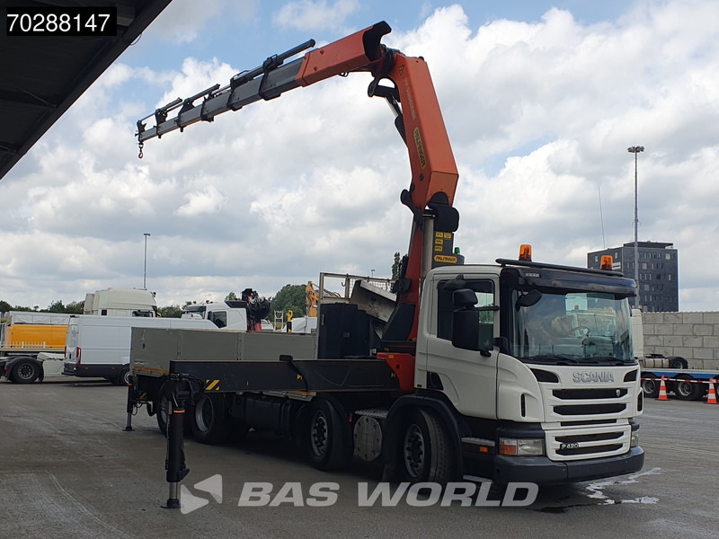 Scania P420 8X4 Palfinger PK 53002-SH Crane Lift+steering Manual Big-Axle Euro 5 - شاحنات مسطحة, شاحنة كرين: صورة 3 Scania P420 8X4 Palfinger PK 53002-SH Crane Lift+steering Manual Big-Axle Euro 5 - شاحنات مسطحة, شاحنة كرين: صورة 3