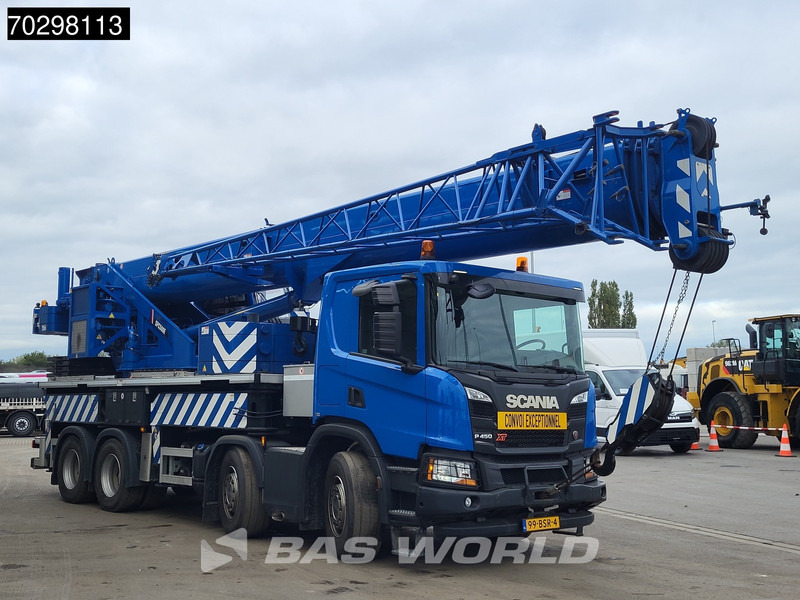 Scania P450 P 8X4 Palfinger/SANY SPC500E Telescopic Crane Retarder Navi Automatic Euro 6 - شاحنات مسطحة, شاحنة كرين: صورة 3 Scania P450 P 8X4 Palfinger/SANY SPC500E Telescopic Crane Retarder Navi Automatic Euro 6 - شاحنات مسطحة, شاحنة كرين: صورة 3