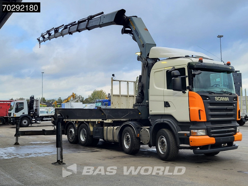 Scania R420 8X2 Palfinger PK74002 Kran Crane Retarder Lift-Steering Axle Euro 4 - شاحنات مسطحة, شاحنة كرين: صورة 3 Scania R420 8X2 Palfinger PK74002 Kran Crane Retarder Lift-Steering Axle Euro 4 - شاحنات مسطحة, شاحنة كرين: صورة 3
