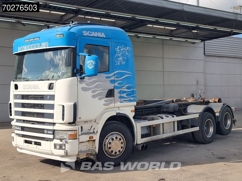 شاحنة ذات خطاف Scania R480 6X2 20tons Multilift LBS 20-570 Retarder Manual Euro 3: صورة 6
