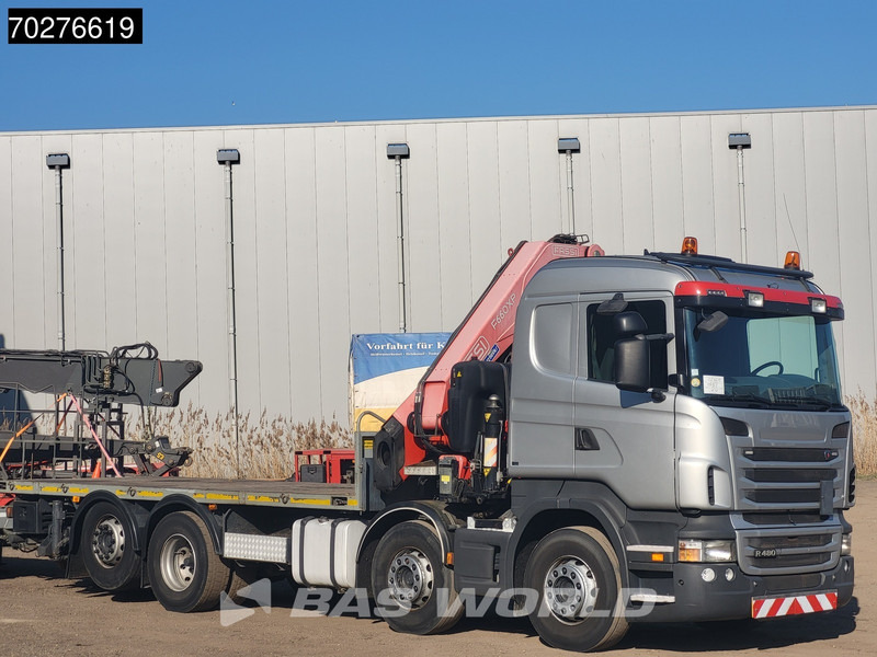 Scania R480 8X2 FASSI F660AXP.25 Manual Retarder Lift+Lenkachse Euro 5 - شاحنات مسطحة, شاحنة كرين: صورة 3 Scania R480 8X2 FASSI F660AXP.25 Manual Retarder Lift+Lenkachse Euro 5 - شاحنات مسطحة, شاحنة كرين: صورة 3