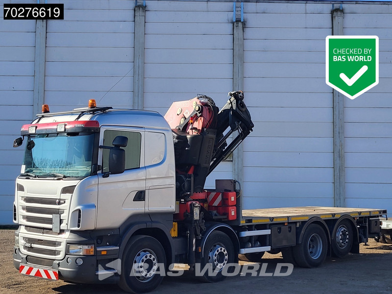 Scania R480 8X2 FASSI F660AXP.25 Manual Retarder Lift+Lenkachse Euro 5 - شاحنات مسطحة, شاحنة كرين: صورة 1 Scania R480 8X2 FASSI F660AXP.25 Manual Retarder Lift+Lenkachse Euro 5 - شاحنات مسطحة, شاحنة كرين: صورة 1