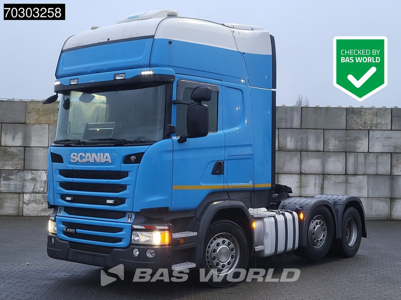 Scania R490 6X2 Retarder Lift+Lenkachse Full-Air 2xTanks Standklima Euro 6 - وحدة جر: صورة 1 Scania R490 6X2 Retarder Lift+Lenkachse Full-Air 2xTanks Standklima Euro 6 - وحدة جر: صورة 1
