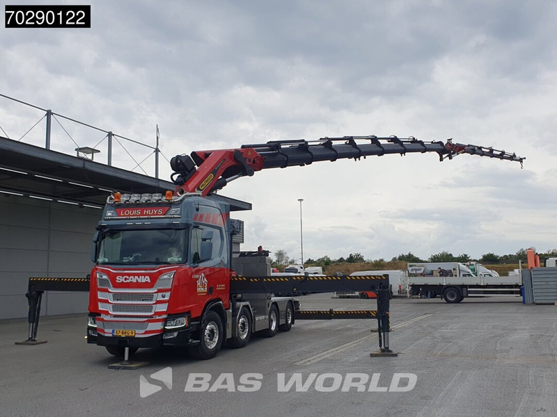 Scania R500 8X2 NL-Truck Palfinger PK165002 TEC 7 Crane Winch Fly-Jib Retarder Lift+steering - شاحنات مسطحة, شاحنة كرين: صورة 5 Scania R500 8X2 NL-Truck Palfinger PK165002 TEC 7 Crane Winch Fly-Jib Retarder Lift+steering - شاحنات مسطحة, شاحنة كرين: صورة 5