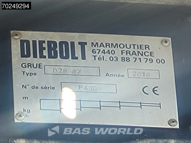 شاحنة قطع الأشجار, شاحنة كرين Scania R580 6X4 Holz Kran Diebolt D28 Full-Steel: صورة 16