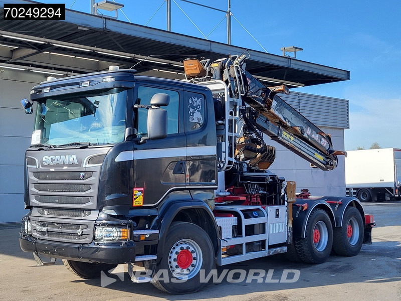 شاحنة قطع الأشجار, شاحنة كرين Scania R580 6X4 Holz Kran Diebolt D28 Full-Steel: صورة 7