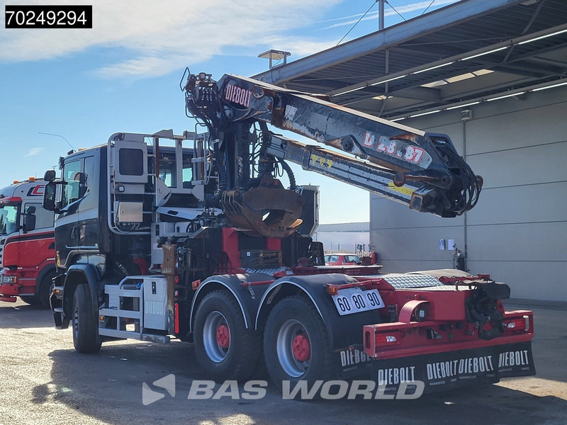 شاحنة قطع الأشجار, شاحنة كرين Scania R580 6X4 Holz Kran Diebolt D28 Full-Steel: صورة 8