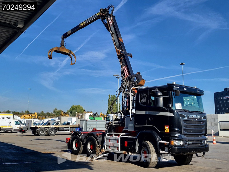 Scania R580 6X4 Holz Kran Diebolt D28 Full-Steel - شاحنة قطع الأشجار, شاحنة كرين: صورة 3 Scania R580 6X4 Holz Kran Diebolt D28 Full-Steel - شاحنة قطع الأشجار, شاحنة كرين: صورة 3