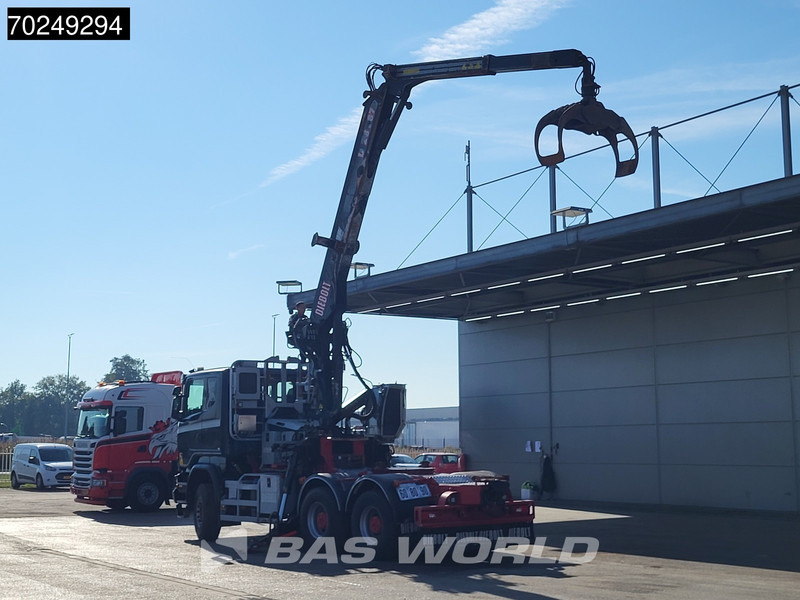 Scania R580 6X4 Holz Kran Diebolt D28 Full-Steel - شاحنة قطع الأشجار, شاحنة كرين: صورة 2 Scania R580 6X4 Holz Kran Diebolt D28 Full-Steel - شاحنة قطع الأشجار, شاحنة كرين: صورة 2