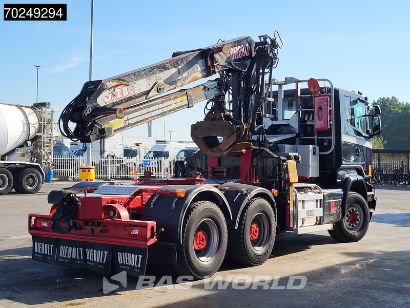شاحنة قطع الأشجار, شاحنة كرين Scania R580 6X4 Holz Kran Diebolt D28 Full-Steel: صورة 10