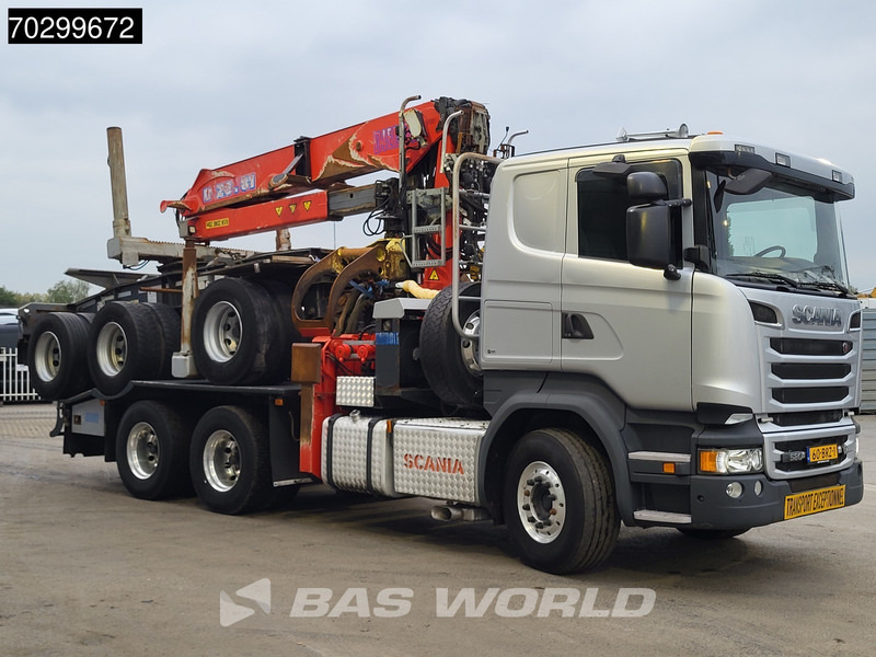 Scania R580 R 6X4 NL-Truck Diebolt D28.81 Kran Crane Holztransport + Dolly Retarder Euro 6 - شاحنة قطع الأشجار, شاحنة كرين: صورة 3 Scania R580 R 6X4 NL-Truck Diebolt D28.81 Kran Crane Holztransport + Dolly Retarder Euro 6 - شاحنة قطع الأشجار, شاحنة كرين: صورة 3