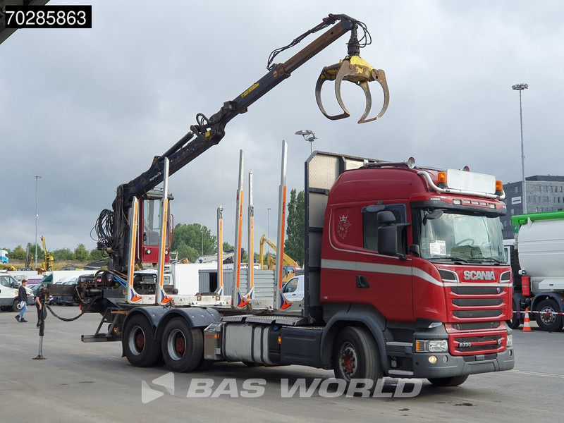 Scania R730 R 6X4 HIAB F108S 79 Crane Retarder Xenon BigAxle Loglift Automatic ACC Euro 6 - شاحنة قطع الأشجار, شاحنة كرين: صورة 3 Scania R730 R 6X4 HIAB F108S 79 Crane Retarder Xenon BigAxle Loglift Automatic ACC Euro 6 - شاحنة قطع الأشجار, شاحنة كرين: صورة 3