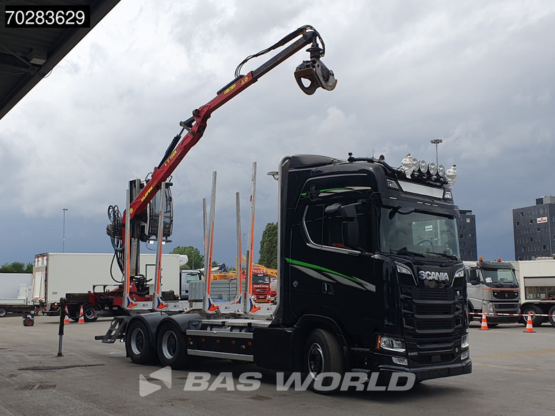 Scania S650 S 6X4 Tajfun LIV100K Kran Holztransport Retarder 3-Pedals Euro 6 - شاحنة قطع الأشجار, شاحنة كرين: صورة 3 Scania S650 S 6X4 Tajfun LIV100K Kran Holztransport Retarder 3-Pedals Euro 6 - شاحنة قطع الأشجار, شاحنة كرين: صورة 3