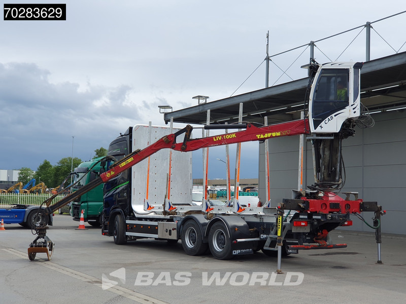 Scania S650 S 6X4 Tajfun LIV100K Kran Holztransport Retarder 3-Pedals Euro 6 - شاحنة قطع الأشجار, شاحنة كرين: صورة 5 Scania S650 S 6X4 Tajfun LIV100K Kran Holztransport Retarder 3-Pedals Euro 6 - شاحنة قطع الأشجار, شاحنة كرين: صورة 5