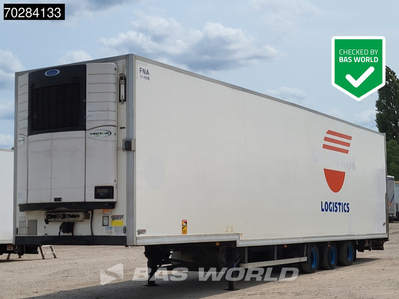 نصف مقطورة مُبرِّدة Talson Carrier Vector 1550 3 axles NL-Trailer Mega Aircargo Rollenbett Luftfracht Liftachse Blumenbreit: صورة 1