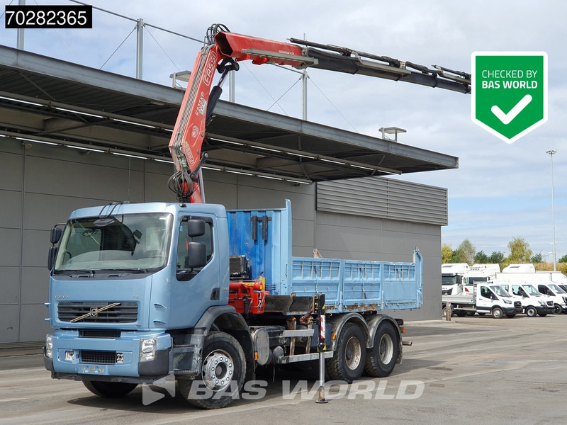 Volvo FE 280 904 6X4 Fassi F215/235AXP26 Crane 10m3 tipper Big-Axle Manual Euro 4 - شاحنة قلاب, شاحنة كرين: صورة 1 Volvo FE 280 904 6X4 Fassi F215/235AXP26 Crane 10m3 tipper Big-Axle Manual Euro 4 - شاحنة قلاب, شاحنة كرين: صورة 1