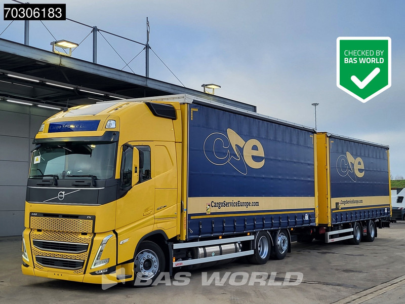 Volvo FH 460 6X2 Curtainsider Combi LNG Engine Sliding roof Lift Axle I-Park cool VEB+ - شاحنة ستارة: صورة 1 Volvo FH 460 6X2 Curtainsider Combi LNG Engine Sliding roof Lift Axle I-Park cool VEB+ - شاحنة ستارة: صورة 1