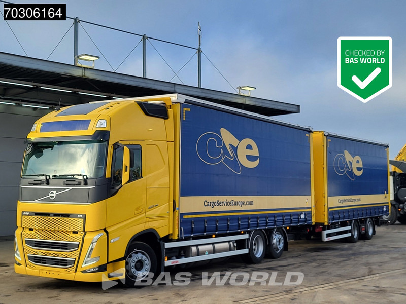 Volvo FH 460 6X2 Curtainsider Combi LNG Engine Sliding roof Lift Axle I-Park cool VEB+ - شاحنة ستارة: صورة 1 Volvo FH 460 6X2 Curtainsider Combi LNG Engine Sliding roof Lift Axle I-Park cool VEB+ - شاحنة ستارة: صورة 1