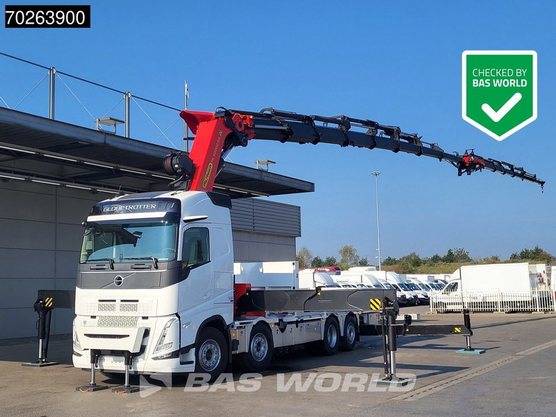 Volvo FH 500 8X2 Palfinger PK110002 SH Crane + Fly-Jib Winch VEB+ Euro 6 - شاحنات مسطحة, شاحنة كرين: صورة 1 Volvo FH 500 8X2 Palfinger PK110002 SH Crane + Fly-Jib Winch VEB+ Euro 6 - شاحنات مسطحة, شاحنة كرين: صورة 1