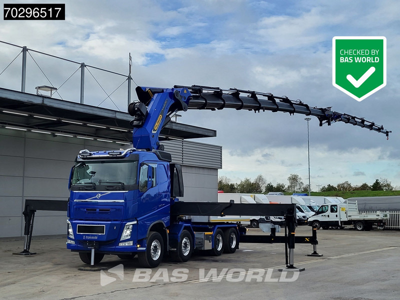 Volvo FH 540 FH 8X4 Palfinger PK165.002 TEC G Fly-Jib Winch Big-Axle VEB+ Euro 6 - شاحنات مسطحة, شاحنة كرين: صورة 1 Volvo FH 540 FH 8X4 Palfinger PK165.002 TEC G Fly-Jib Winch Big-Axle VEB+ Euro 6 - شاحنات مسطحة, شاحنة كرين: صورة 1