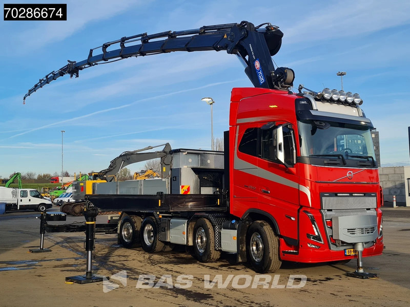 Volvo FH16 650 FH16 8X2 NL-Truck HMF 7020K-RCS Crane + Jib Lift+Steering-Axle Navi LED - شاحنات مسطحة, شاحنة كرين: صورة 3 Volvo FH16 650 FH16 8X2 NL-Truck HMF 7020K-RCS Crane + Jib Lift+Steering-Axle Navi LED - شاحنات مسطحة, شاحنة كرين: صورة 3