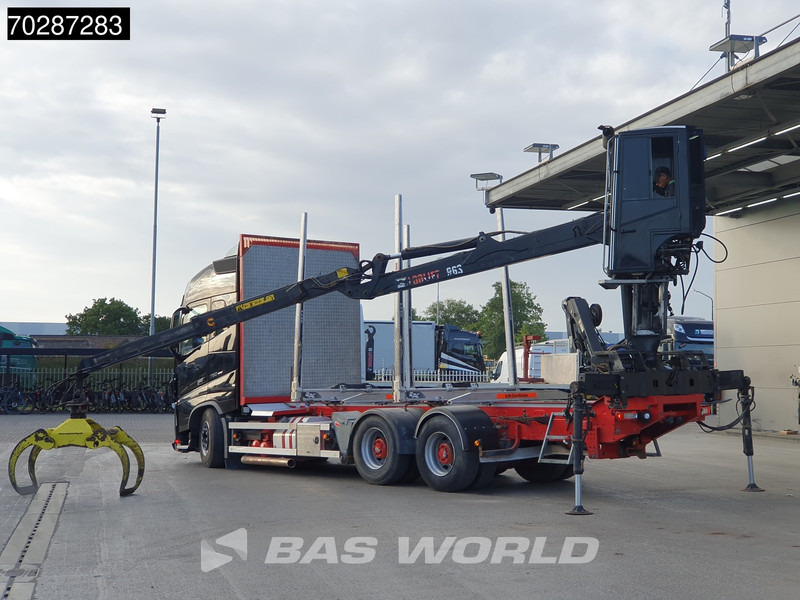 شاحنة قطع الأشجار, شاحنة كرين Volvo FH16 750 FH16 6X4 HIAB E96S 79 wood crane Retarder Dynamic-Steering Big-Axle Euro 6: صورة 6