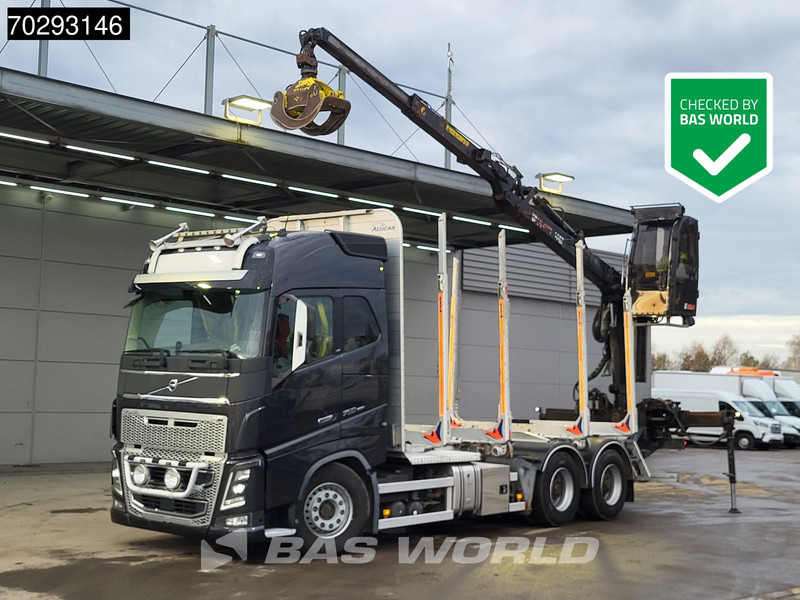 Volvo FH16 750 FH16 6X4 HIAB LOGLIFT F108S 83 Wood crane Retarder VEB+ Big-Axle Euro 6 - شاحنة قطع الأشجار, شاحنة كرين: صورة 1 Volvo FH16 750 FH16 6X4 HIAB LOGLIFT F108S 83 Wood crane Retarder VEB+ Big-Axle Euro 6 - شاحنة قطع الأشجار, شاحنة كرين: صورة 1