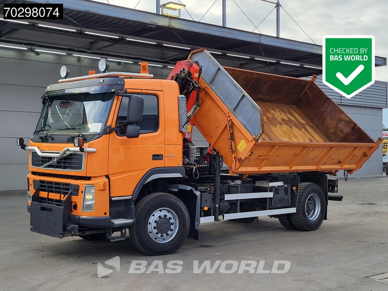 Volvo FM 340 FM 4X4 4x4 Crane Palfinger PK10501 Tipper Big-Axle Full Steel - شاحنة قلاب, شاحنة كرين: صورة 1 Volvo FM 340 FM 4X4 4x4 Crane Palfinger PK10501 Tipper Big-Axle Full Steel - شاحنة قلاب, شاحنة كرين: صورة 1