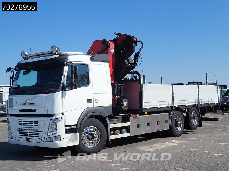 شاحنات مسطحة, شاحنة كرين Volvo FM 450 6X2 HMF3220 K5 + Jib K5 Crane Kran Lift-Steering Axle VEB+ Automatic: صورة 17
